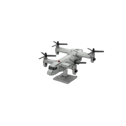 Quad Tiltrotor Transport Aircraft 1:100 Scale MOC Building Kit - 1