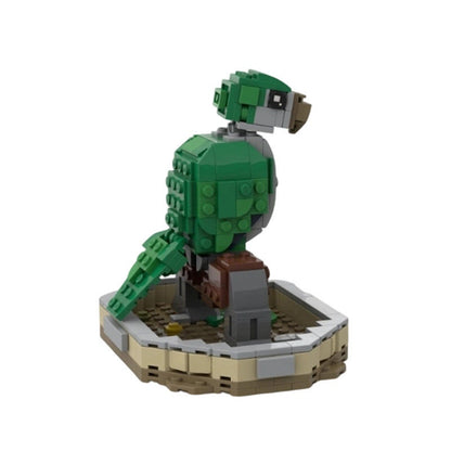 Quaker Parrot MOC Building Kit | Parrot Bird Model With Display Stand - 2