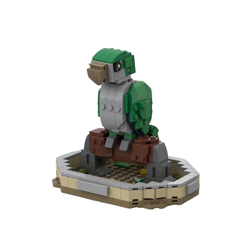 Quaker Parrot MOC Building Kit | Parrot Bird Model With Display Stand - 3