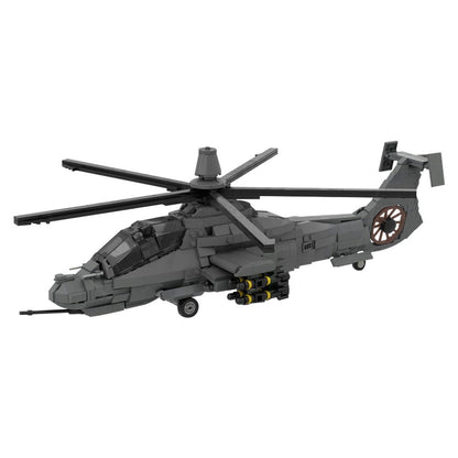 RAH-66 COMANCHE Helicopter Building Kit | 1:35 Scale | LEGO-Compatible MOC - 1