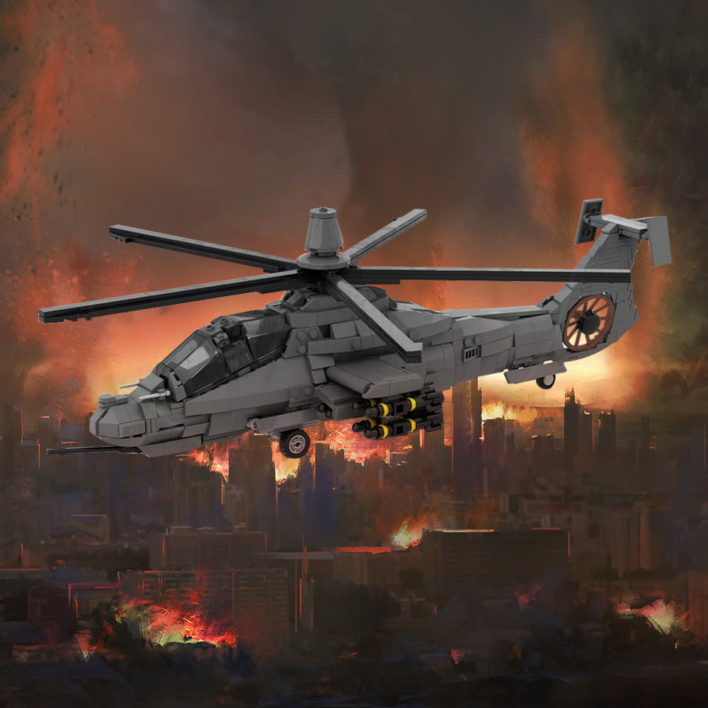 RAH-66 COMANCHE Helicopter Building Kit | 1:35 Scale | LEGO-Compatible MOC - 2