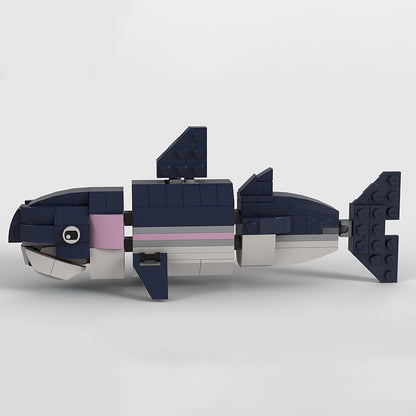 Rainbow Trout MOC Building Kit | Freshwater Fish Animal Figure Model - 1