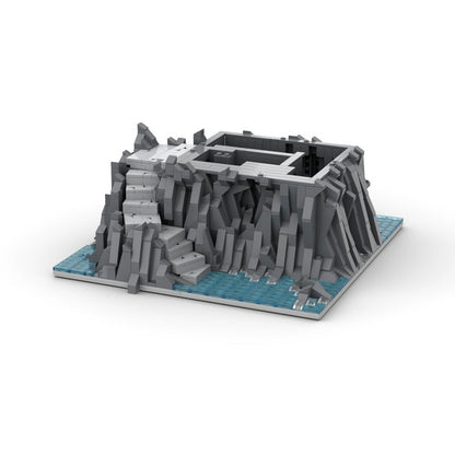 Raised Castle Baseplate MOC Building Kit | Medieval Terrain Expansion - 1