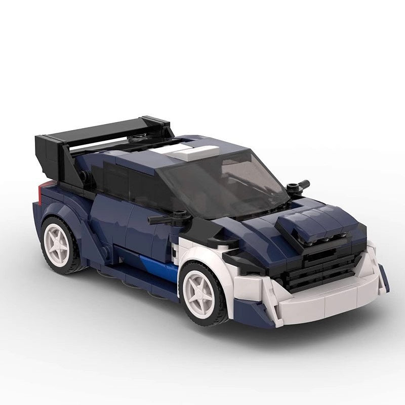 Rally Championship Turbo Hatchback Race Car Building Kit | 8-Wwide LEGO-Compatible MOC - 3