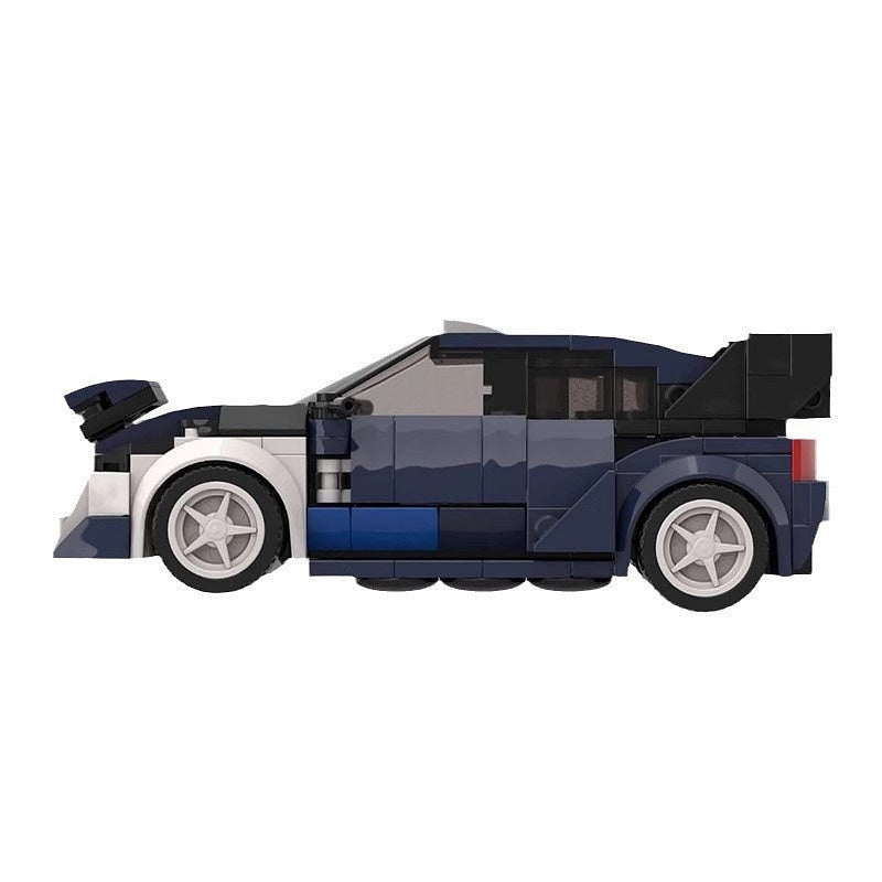 Rally Turbo Hatchback Race Car MOC Building Kit | 8-Wide Vehicle Model - 5
