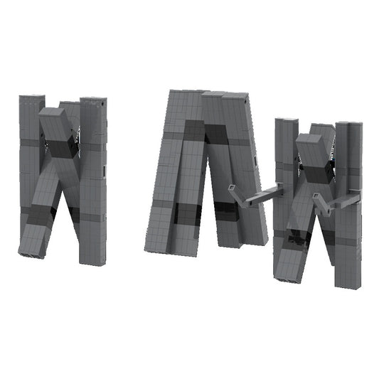 Rectangular Sci-Fi Robot MOC Building Kit | Mechanical Figure - 1