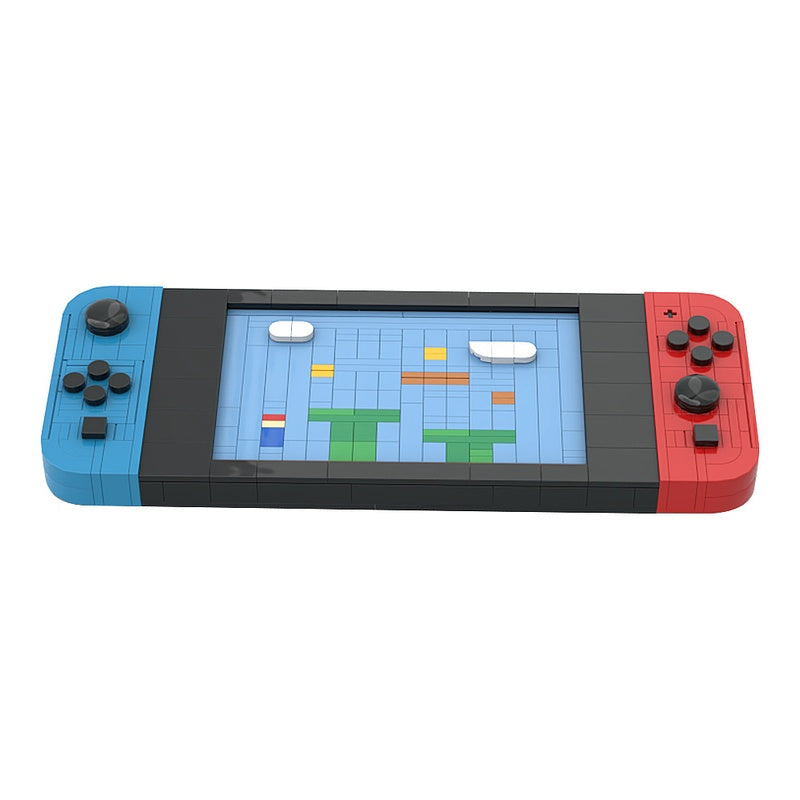 Red & Blue Handheld Game Console MOC Building Kit - 1