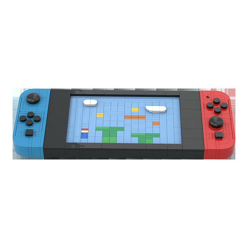 Red & Blue Handheld Game Console MOC Building Kit - 3