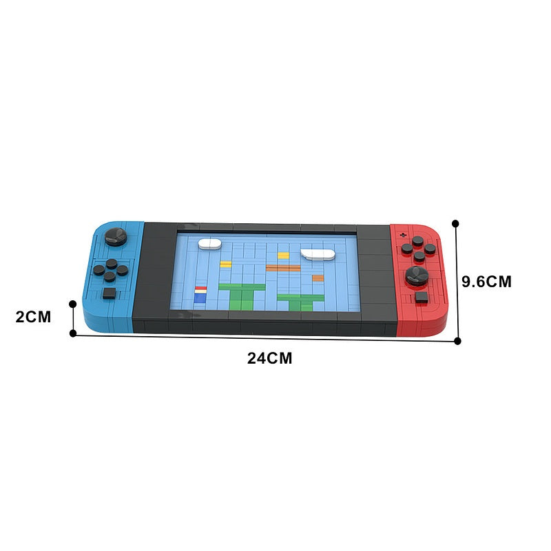 Red & Blue Handheld Game Console MOC Building Kit - 4