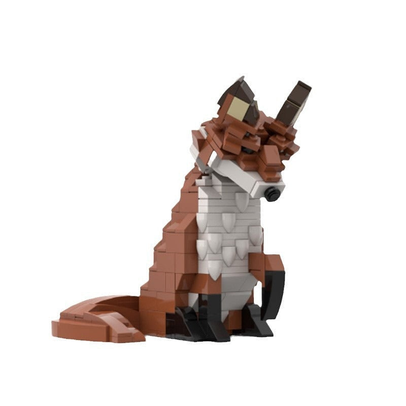 Red Fox MOC Building Kit | Wildlife Animal Display Model - 5