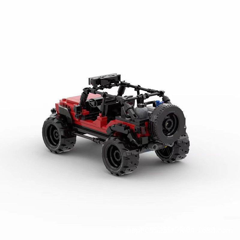 Red Off-Road 4x4 Crawler Building Kit | LEGO-Compatible MOC - 4