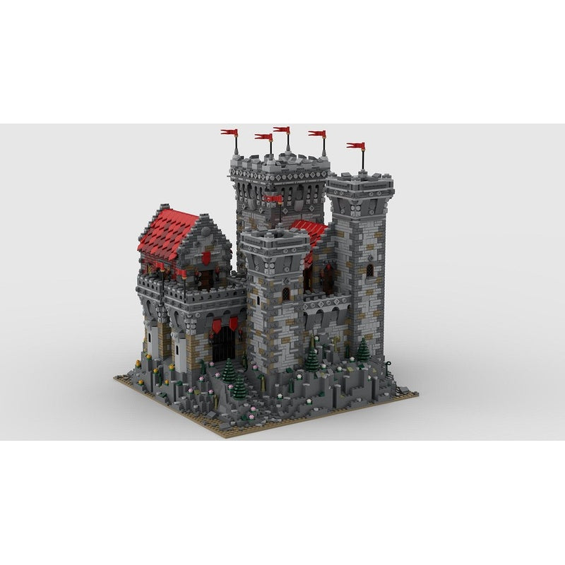 Redrock Castle MOC Medieval Fortress Architecture Building Kit - 2