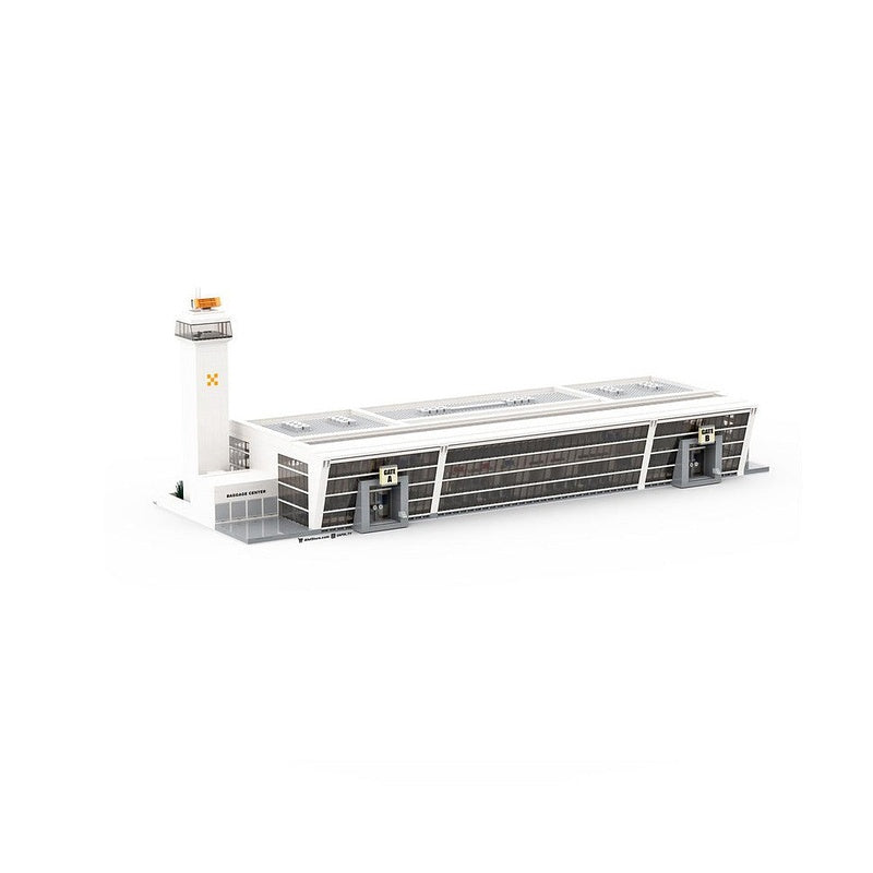 Regional Airport Terminal MOC Building Kit | Modern Architecture Model - 1