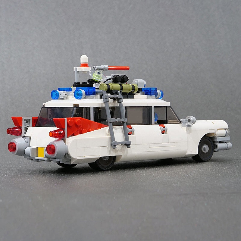 Retro 1950s Haunted Emergency Car MOC Building Kit | Vintage Vehicle Model - 4