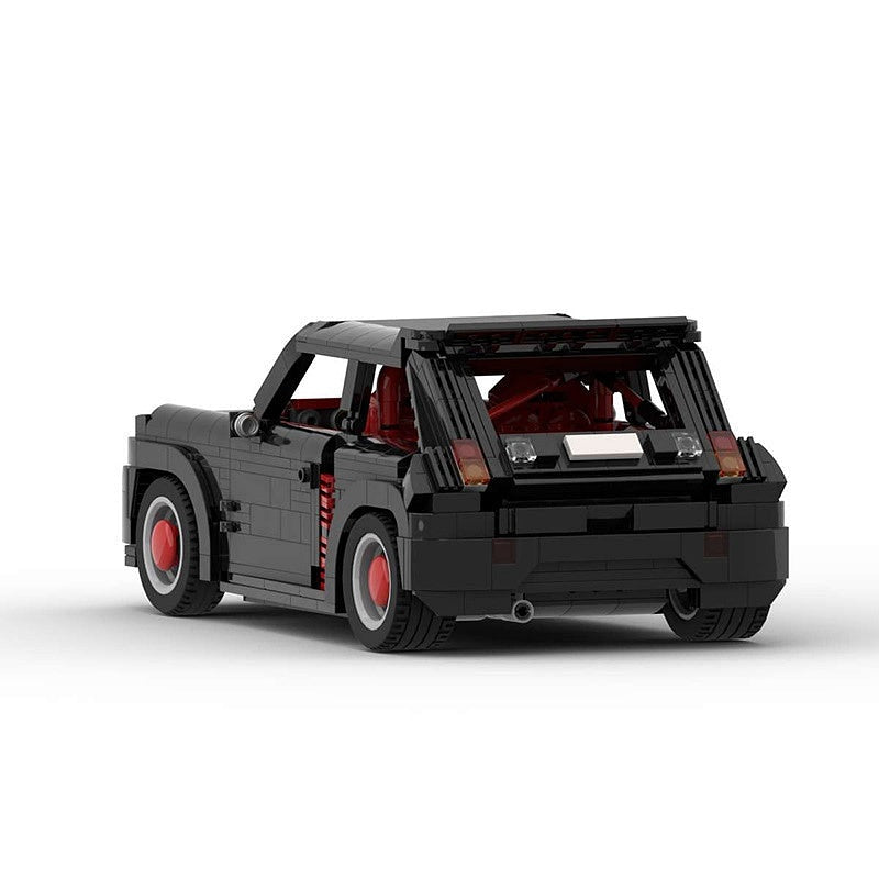 Retro 1980s French Turbo Rally Hatchback MOC Building Kit | Vintage Sports Car - 3