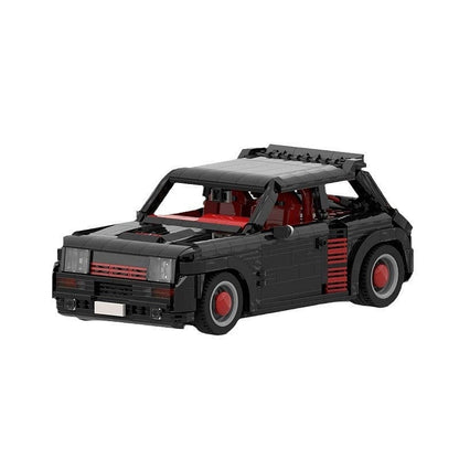 Retro 1980s French Turbo Rally Hatchback MOC Building Kit | Vintage Sports Car - 5