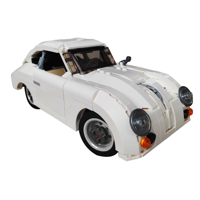 Retro 356 Classic Sports Car Building Kit | LEGO-Compatible MOC - 3