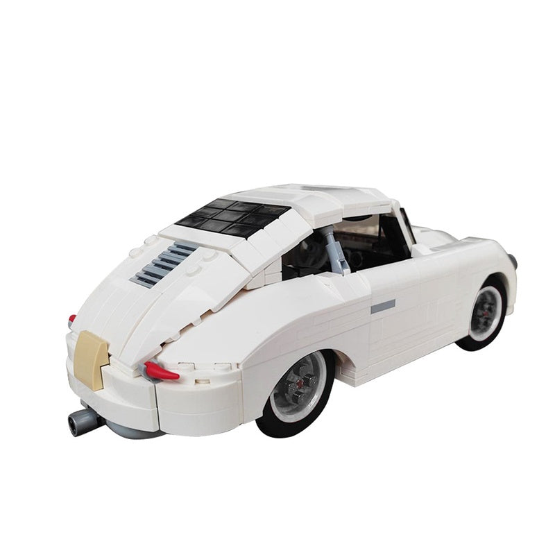 Retro 356 Classic Sports Car Building Kit | LEGO-Compatible MOC - 4