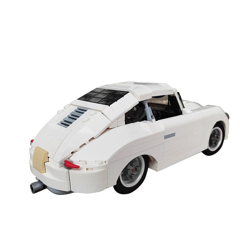 Retro 356 Classic Sports Car MOC Building Kit - 4
