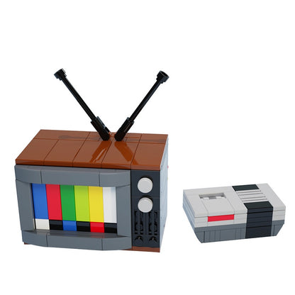 Retro 8-Bit Game Console & CRT TV Building Kit | LEGO-Compatible MOC - 4