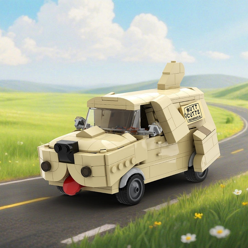 Retro 90s Mystery Van MOC Building Kit | Vintage Vehicle Model - 3