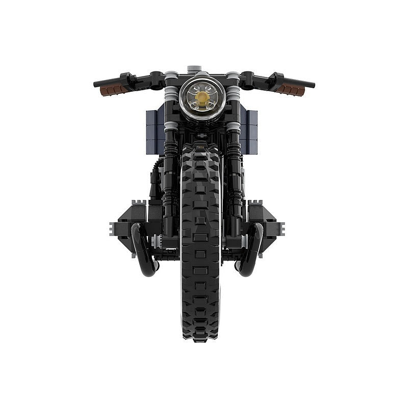 Retro Air Boxer Cafe Racer Motorcycle MOC Building Kit - 5