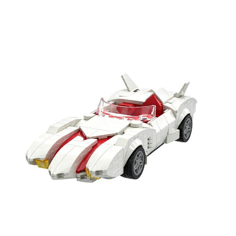 Retro Anime Speed Racer Car MOC Building Kit - 9