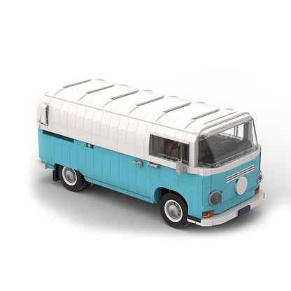 Retro Barista Coffee Van MOC Food Truck Building Kit - 4