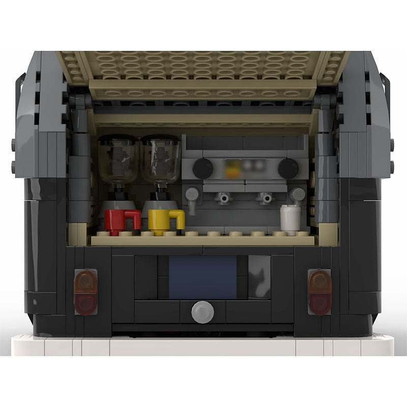 Retro Barista Coffee Van MOC Food Truck Building Kit - 8