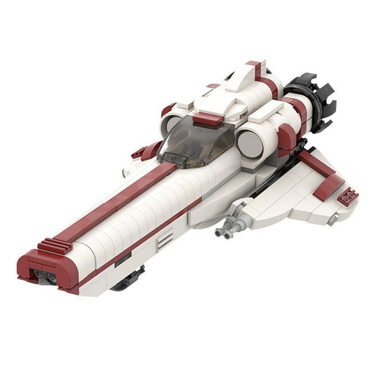 Retro Colonial Space Fighter MOC Building Kit | Mid-Scale Starfighter - 1
