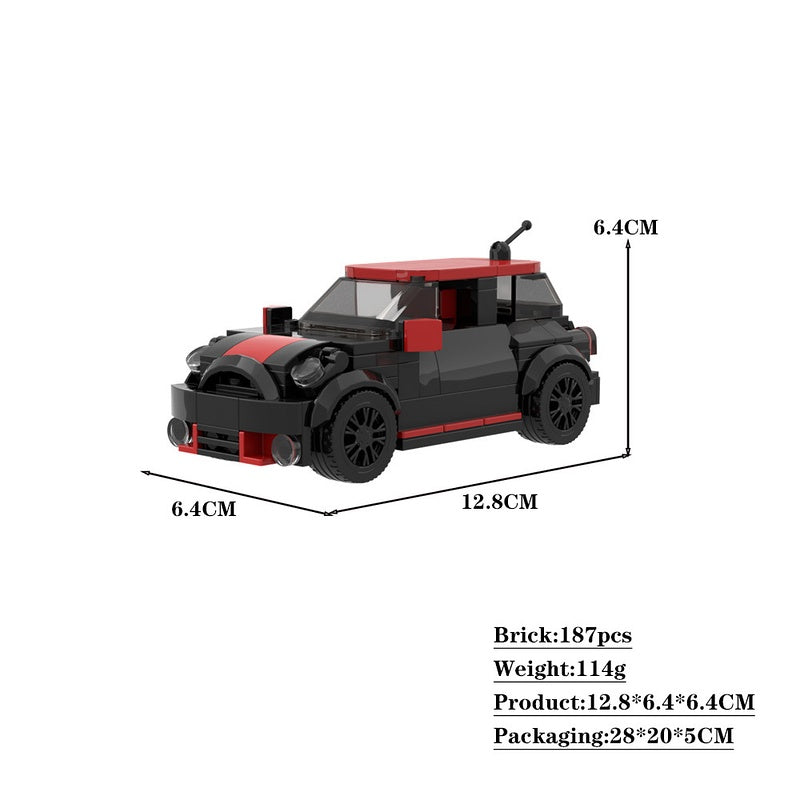 Retro Compact British Performance Hatchback Building Kit | LEGO-Compatible MOC - 2
