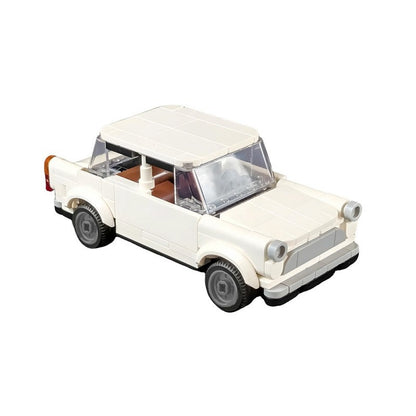 Retro Compact Car MOC Building Kit | 7-Wide LEGO-Compatible MOC - 1