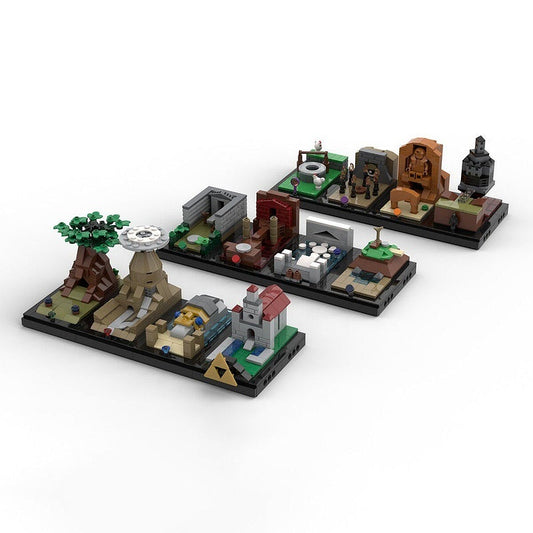 Retro Dungeon Adventure MOC Building Kit – Fantasy Diorama Scene Model - 1
