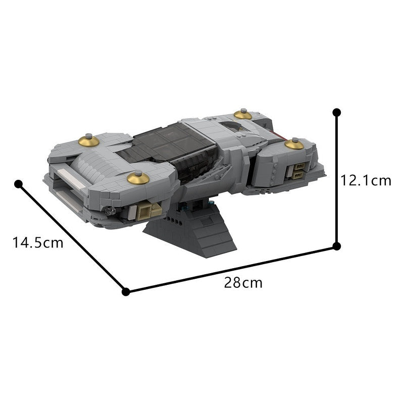 Retro-Futuristic Hover Car MOC Building Kit | Sci-Fi Vehicle Model - 5