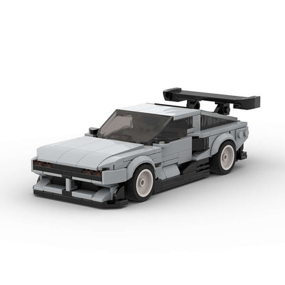 Retro Futuristic Hydrogen Concept Cyberpunk Car Building Kit | LEGO-Compatible MOC - 1
