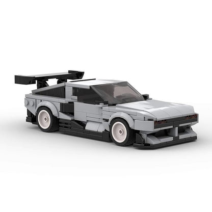 Retro Futuristic Hydrogen Concept Cyberpunk Car Building Kit | LEGO-Compatible MOC - 3