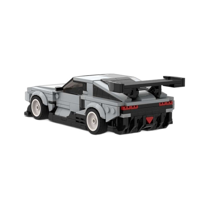 Retro Futuristic Hydrogen Concept Cyberpunk Car Building Kit | LEGO-Compatible MOC - 4