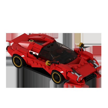 Retro-Futuristic Supercar MOC Building Kit | Futuristic Vehicle Model - 4