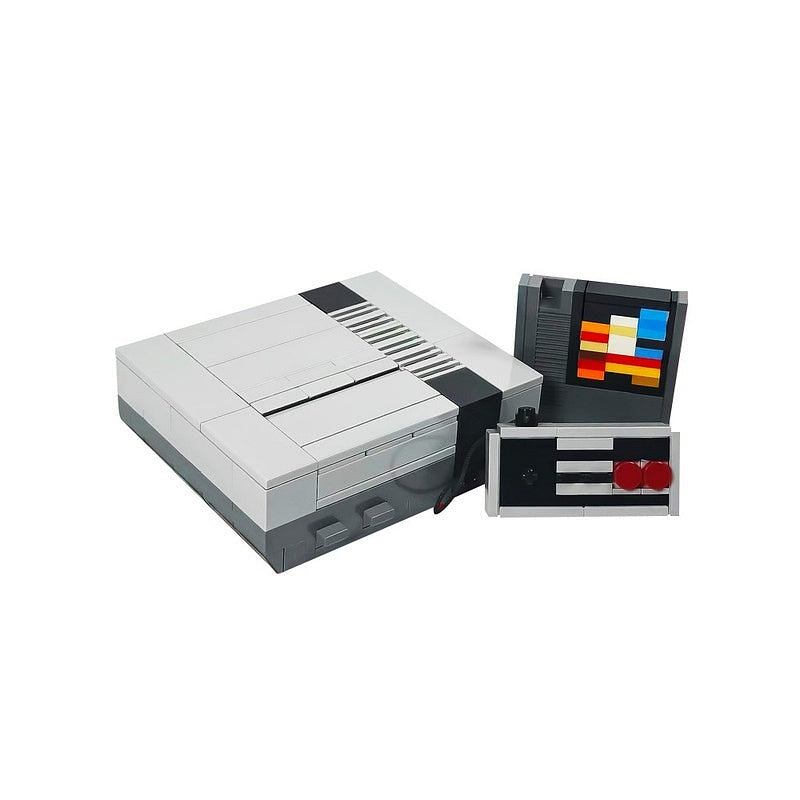 Retro Gaming Console 7-in-1 MOC Building Kit | Vintage Display Collection - 2