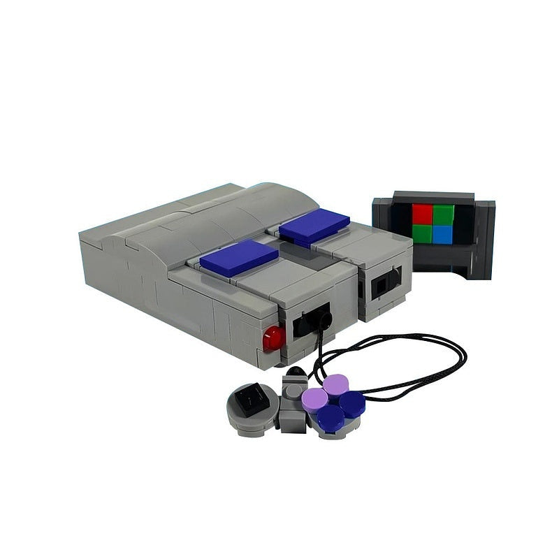 Retro Gaming Console 7-in-1 MOC Building Kit | Vintage Display Collection - 3