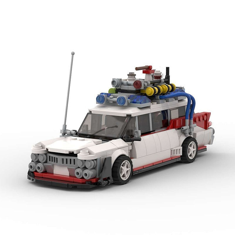 Retro Ghost Hunter Racecar MOC Building Kit | Widebody Vehicle Model - 1