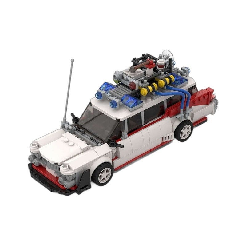 Retro Ghost Hunter Racecar MOC Building Kit | Widebody Vehicle Model - 5