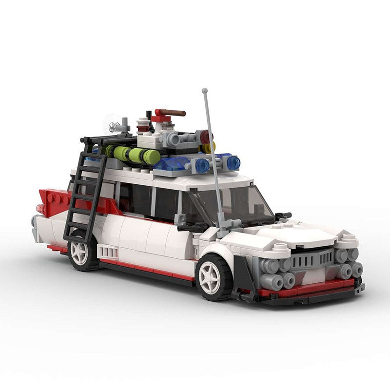 Retro Ghost Hunter Racecar Widebody Building Kit | LEGO-Compatible MOC - 4