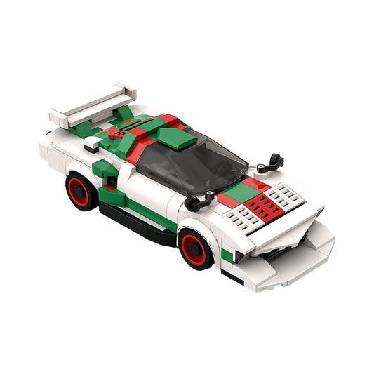 Retro Group 5 Turbo Racing Car MOC Building Kit | Vintage Sports Vehicle - 1