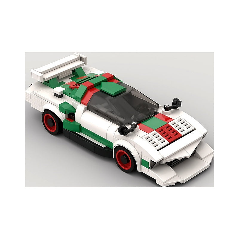 Retro Group 5 Turbo Racing Car MOC Building Kit | Vintage Sports Vehicle - 2