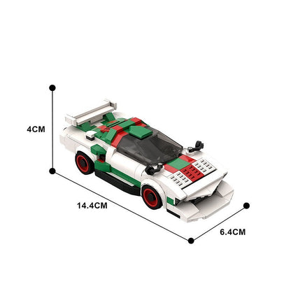 Retro Group 5 Turbo Racing Car MOC Building Kit | Vintage Sports Vehicle - 4