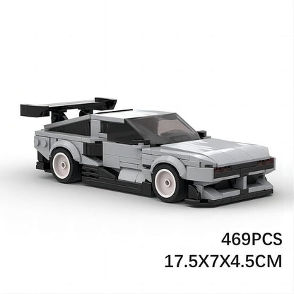 Retro Hydrogen Cyberpunk Car MOC Building Kit | Futuristic Vehicle Model - 8