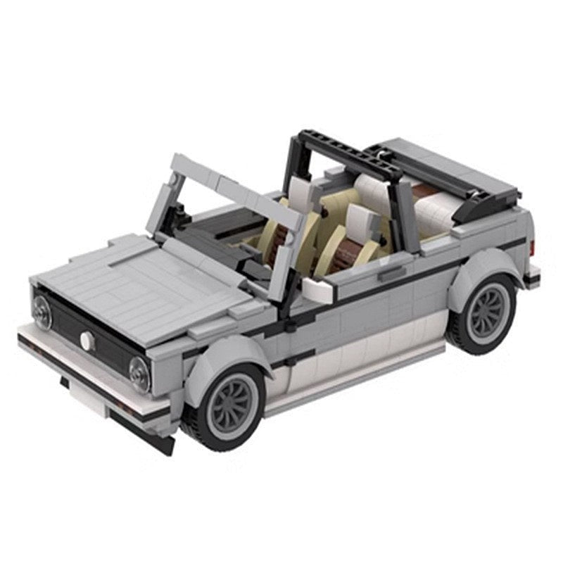 Retro MK1 Style Convertible MOC Building Kit | Vintage Sports Car Model - 5