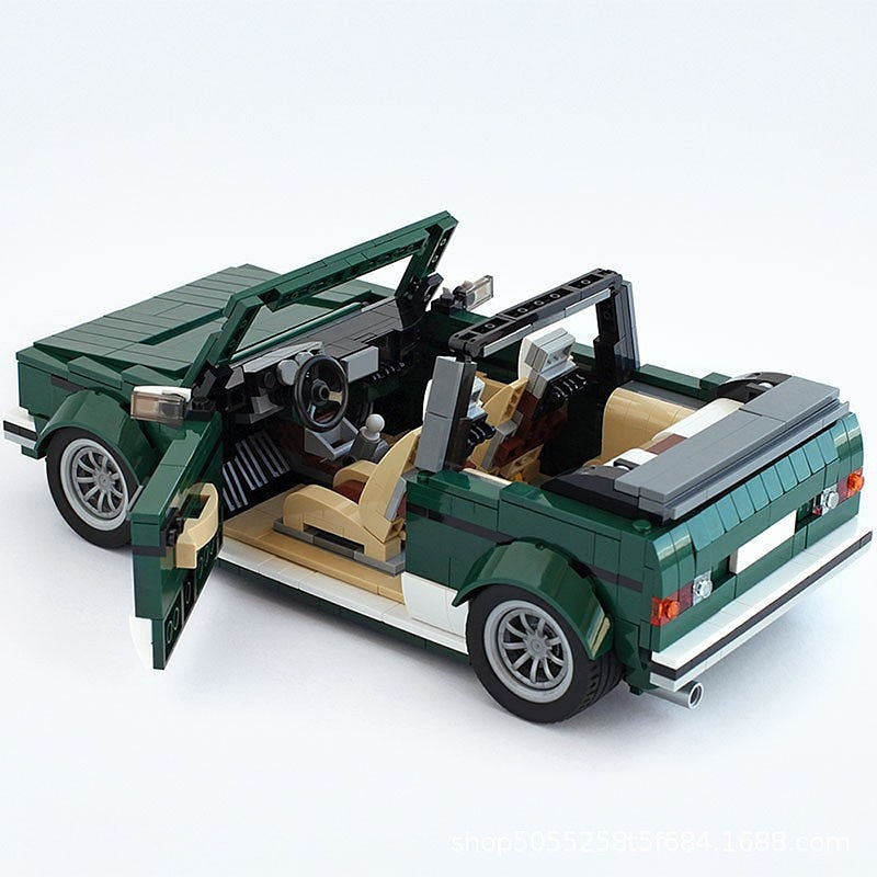 Retro MK1 Style Convertible MOC Building Kit | Vintage Sports Car Model - 8