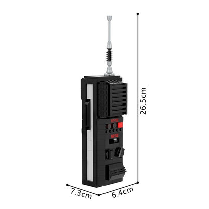 Retro Mystery Walkie-Talkie Prop Building kit | LEGO-Compatible Device  MOC - 4